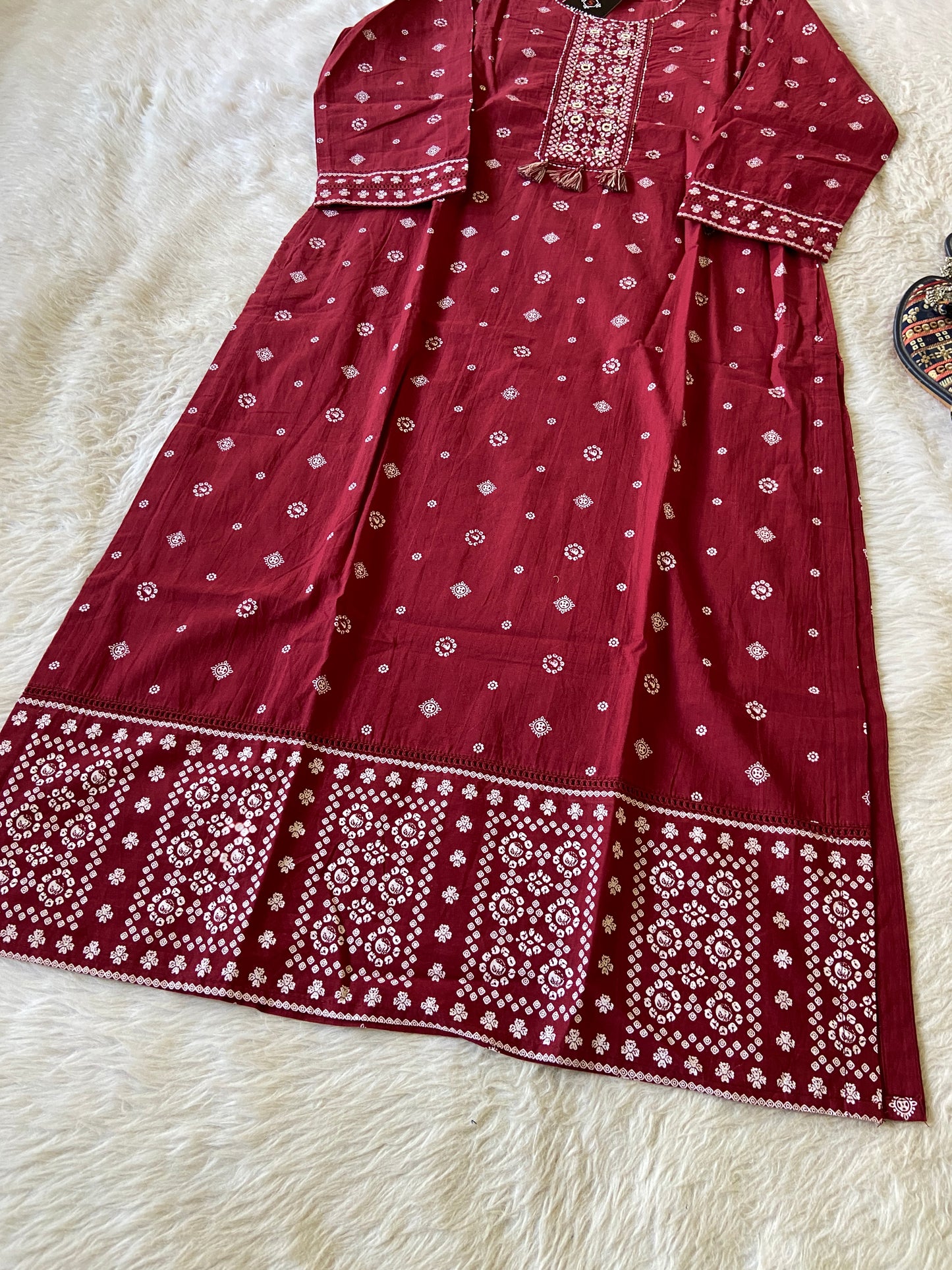 Cotton Straightcut Kurti For Women