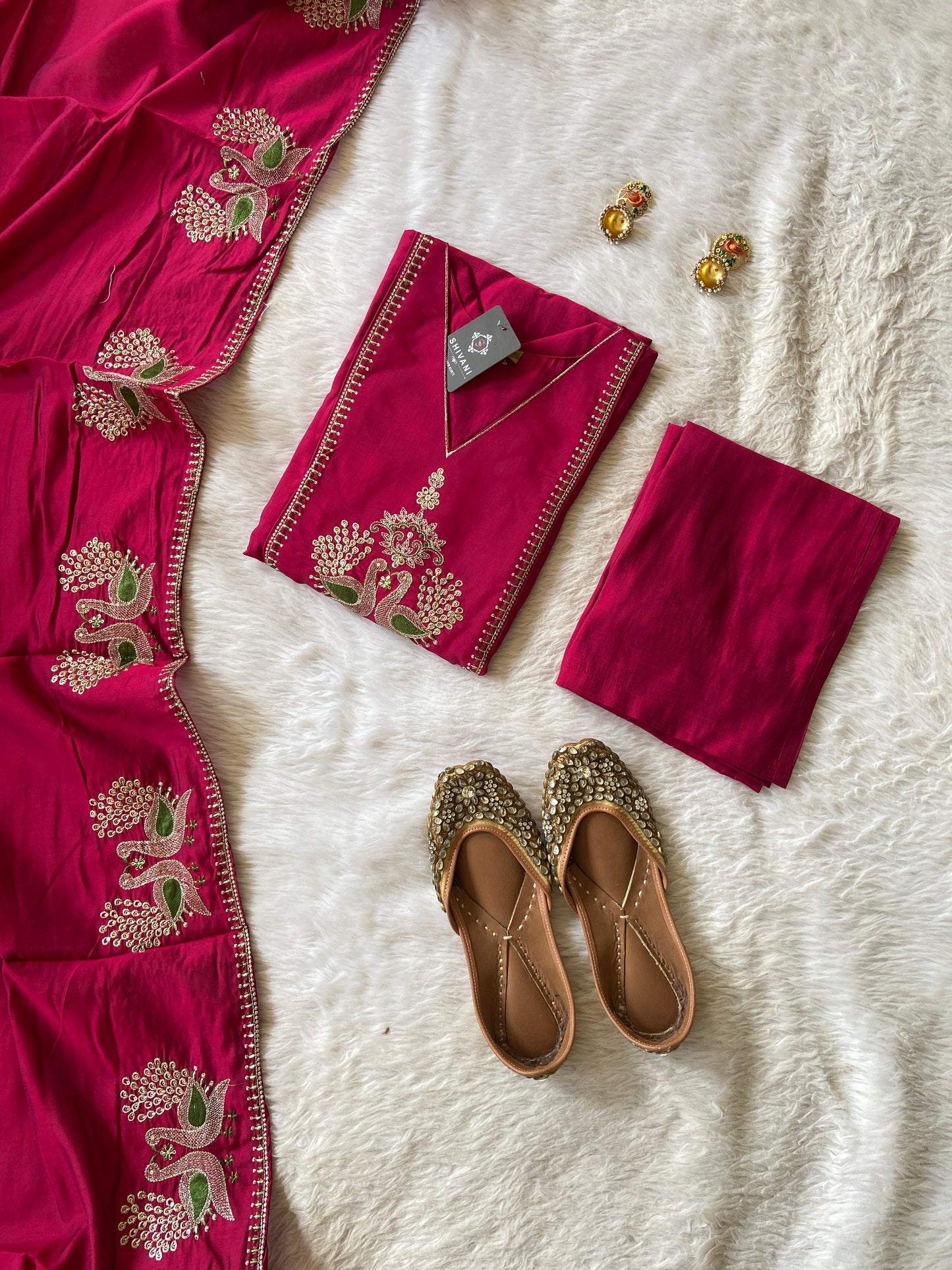 Roman Silk Straightcut Kurti With Matching Palazzo And Dupatta, Silk Straightcut Suit Sets For Women