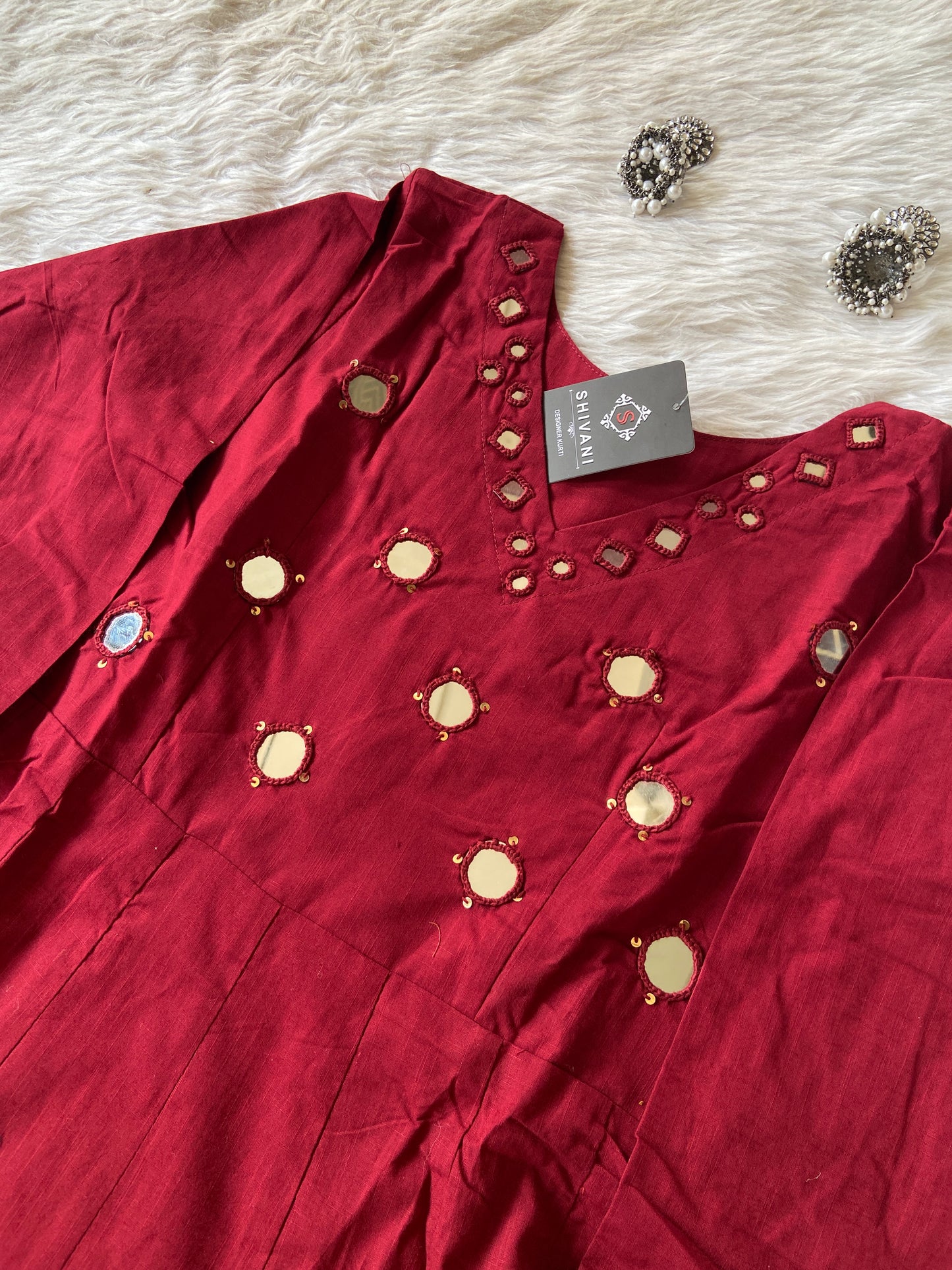 Cotton Anrakali Kurti With Matching Palazzo. Cotton Anarkali Sets For Women