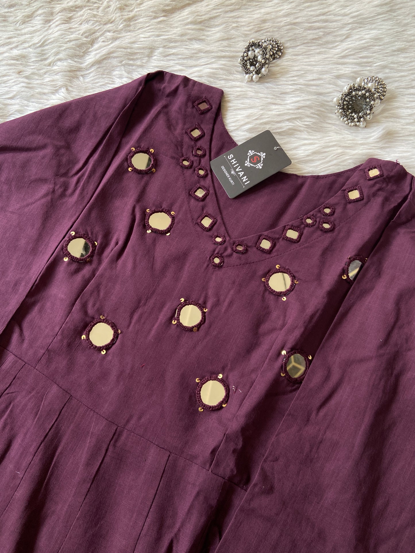 Cotton Anrakali Kurti With Matching Palazzo. Cotton Anarkali Sets For Women