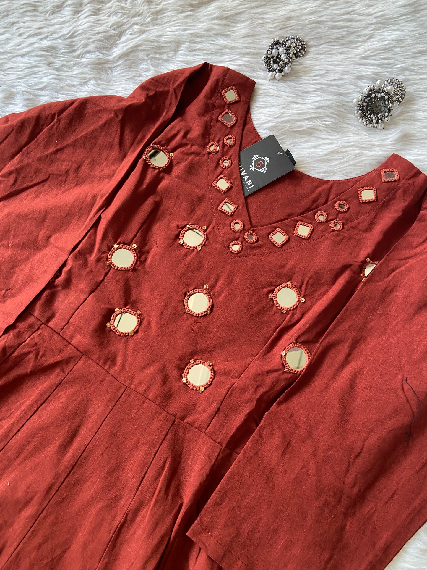 Cotton Anrakali Kurti With Matching Palazzo. Cotton Anarkali Sets For Women