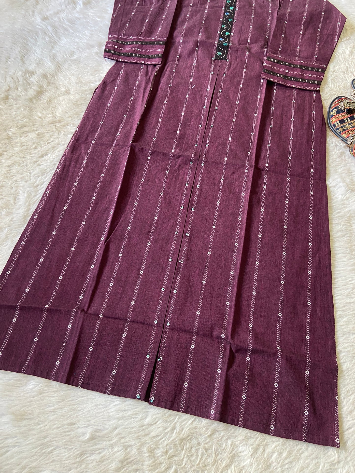 Cotton Straight cut Kurtis With Beautiful Work In Neck. Cotton Straight Kurti For Women.