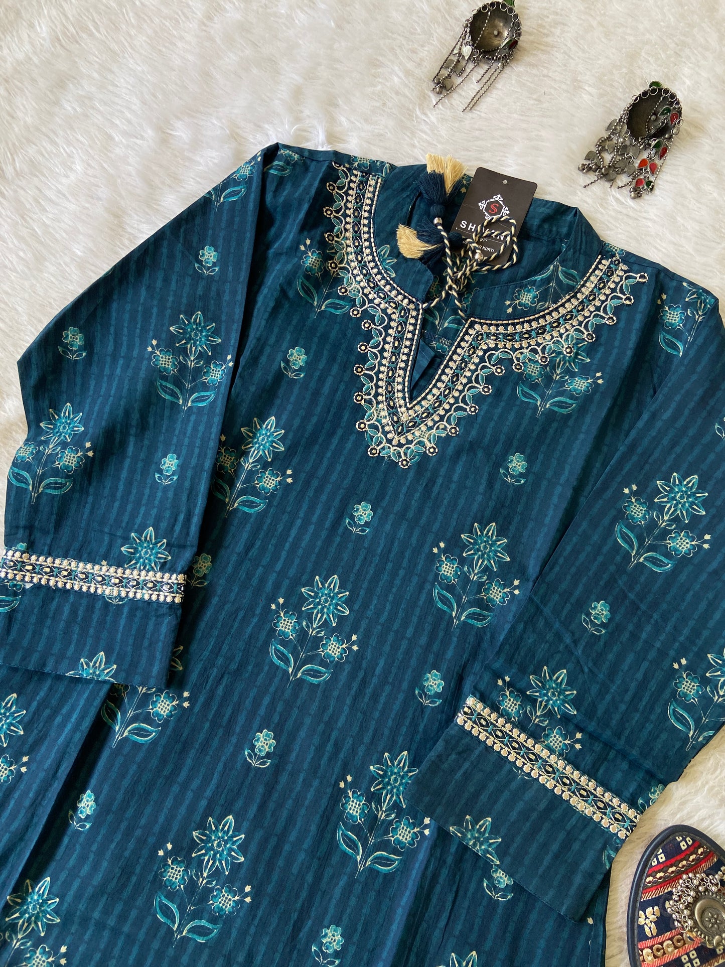 Embroidery Work Cotton Short Top. Cotton Short top For Women.