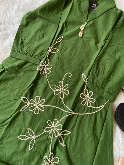 Beautiful Cotton Aline Kurti And Pant. Cotton Aline Kurti Sets For Women Online India. Shop the Latest Festive Summer Collection at Shivani Designer Kurti.