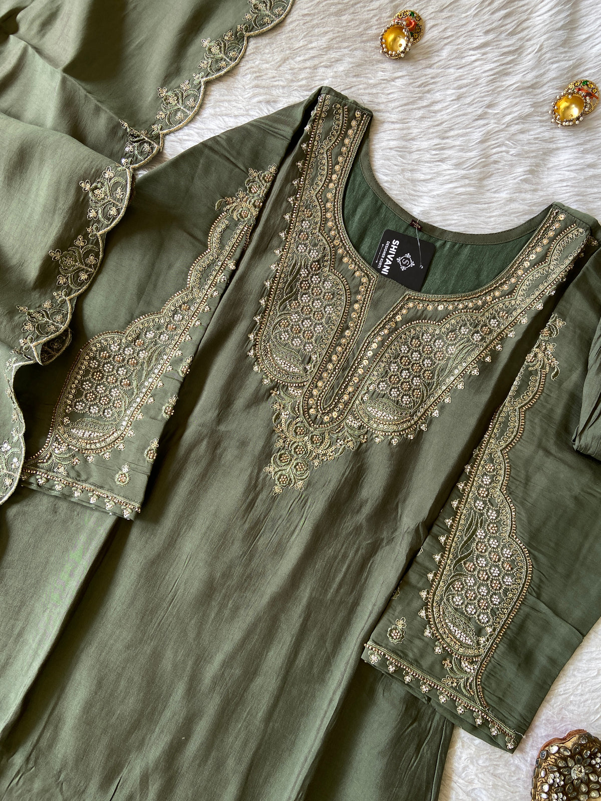 Silk Straight Kurti With Flair Palazzo And Dupatta. Silk Suit Sets For Women Online India. Shop the Latest Festive Summer Collection at Shivani Designer Kurti.