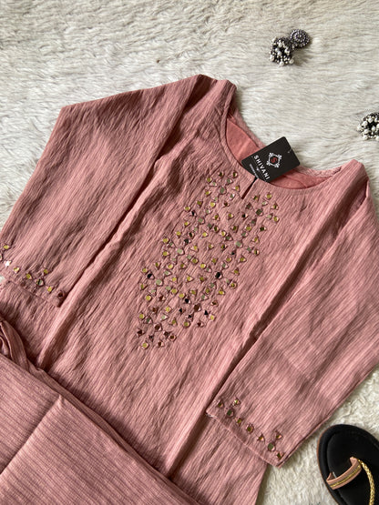 Mirror Work Aline Kurti And Palazzo. Aline Kurti Sets For Women Online India. Shop the Latest Festive Summer Collection at Shivani Designer Kurti.