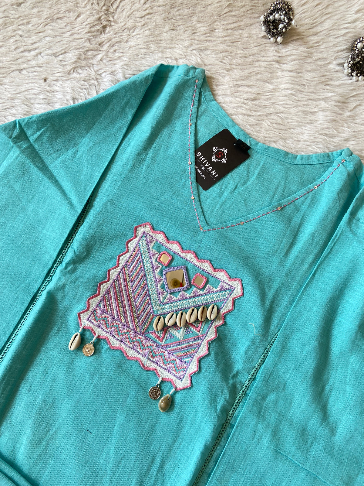 Beautiful Cotton Aline Kurti And Palazzo. Cotton Kurti Sets For Women Online India. Shop the Latest Festive Summer Collection at Shivani Designer Kurti.