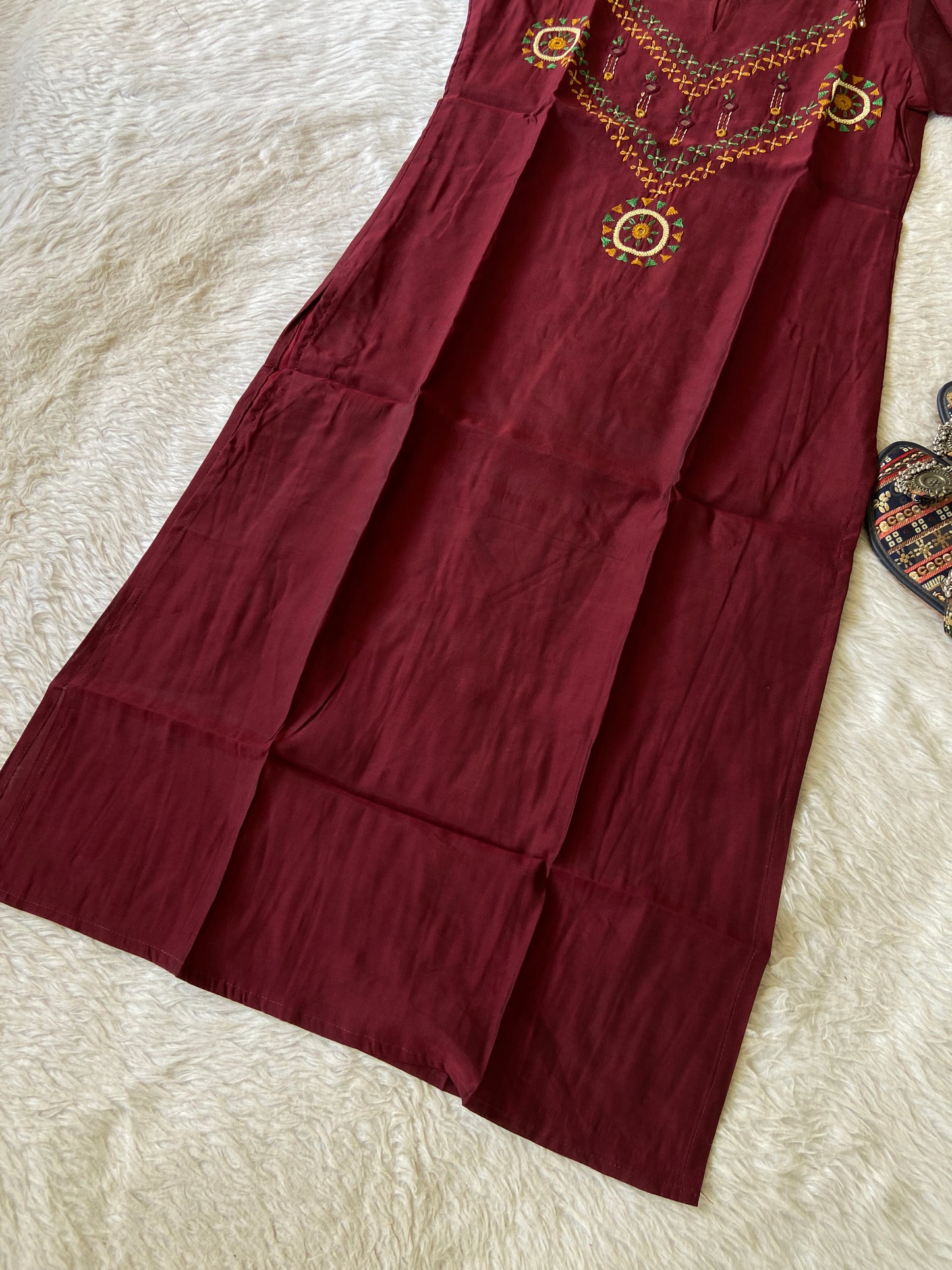 Handwork Straight Silk Kurti. Silk Kurtis For Women Online India. Shop the Latest Festive Summer Collection at Shivani Designer Kurti.