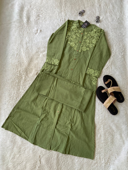 lakhnavi Aline Kurti With Palazzo. Cotton Aline Kurti Sets For Women Online India. Shop the Latest Festive Summer Collection at Shivani Designer Kurti.