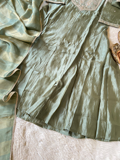 Party Wear Special. Embroidery Work Silk Anarkali Kurti With Semi Palazzo And Dupatta. Silk Suit Sets For Women Online India. Shop the Latest Festive Summer Collection at Shivani Designer Kurti.