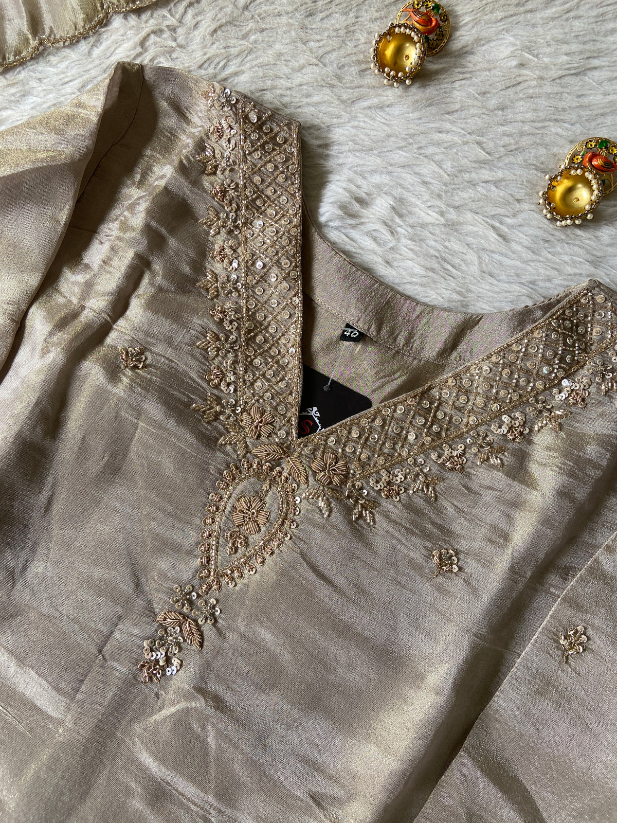 Premium Short Kurti Suit. Tissue Shimmer Short Kurti With Full Flair Palazzo And Dupatta. Silk Suit Sets For Women Online India. Shop the Latest Festive Summer Collection at Shivani Designer Kurti.