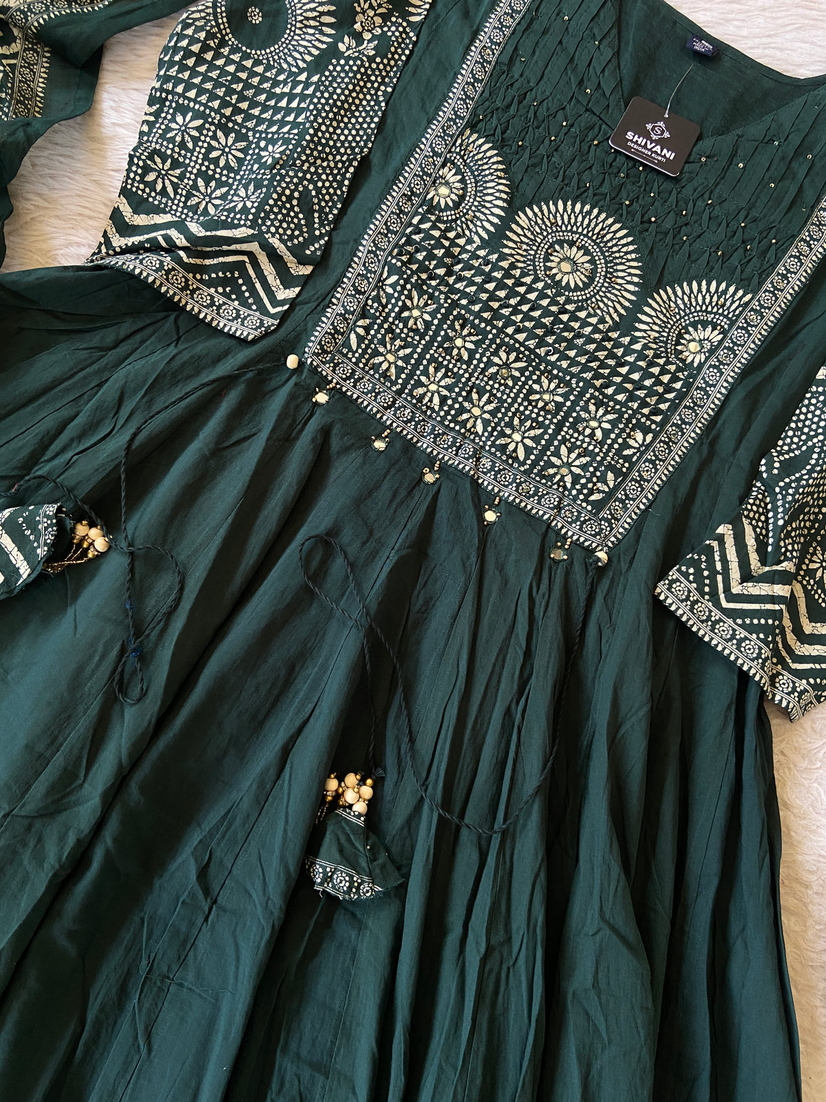 Full Flair Cotton Anarkali Kurti, Pant And Dupatta. Cotton Anarkali Kurti Suits For Women Online India. Shop the Latest Festive Summer Collection at Shivani Designer Kurti.