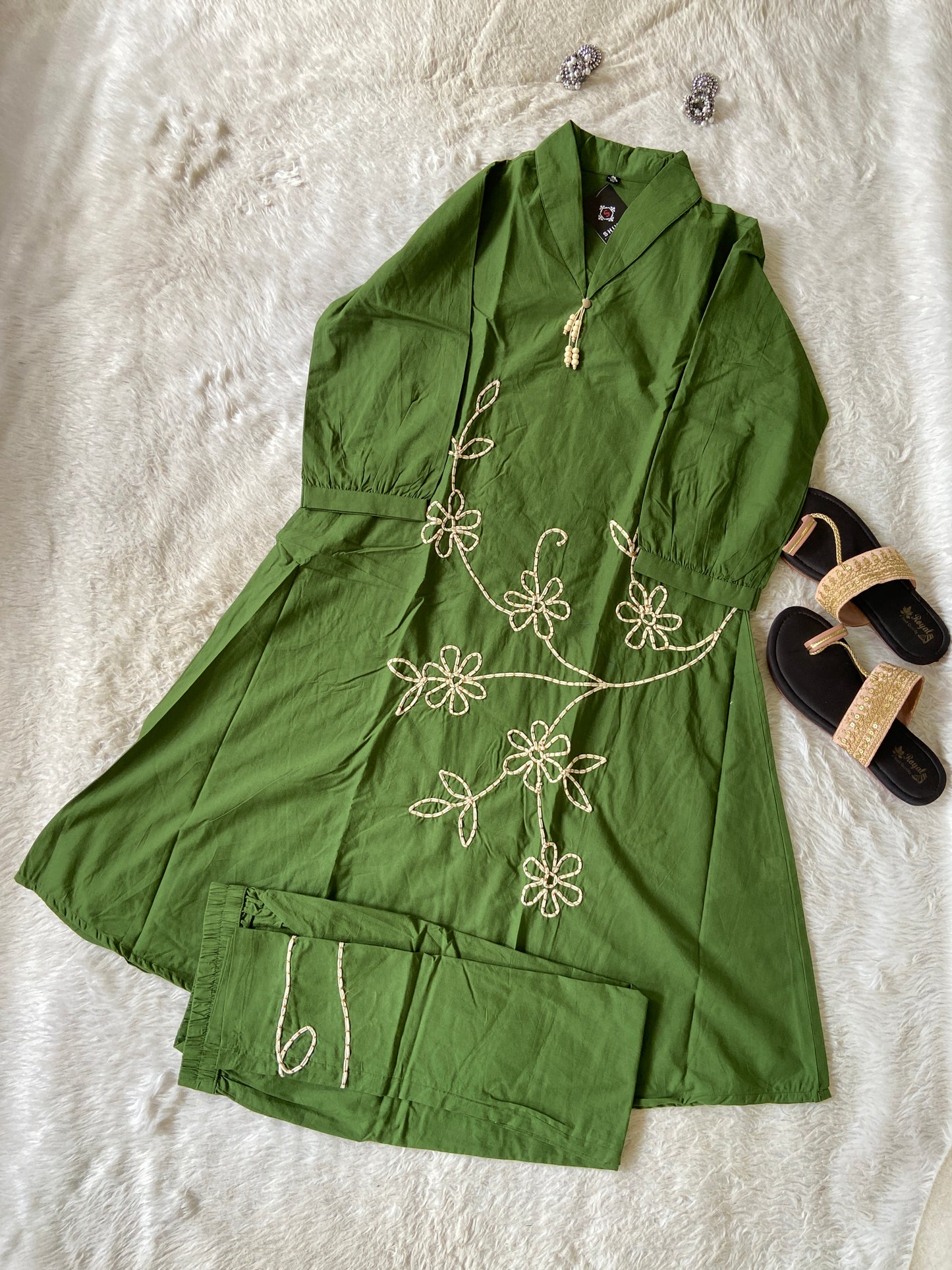 Beautiful Cotton Aline Kurti And Pant. Cotton Aline Kurti Sets For Women Online India. Shop the Latest Festive Summer Collection at Shivani Designer Kurti.