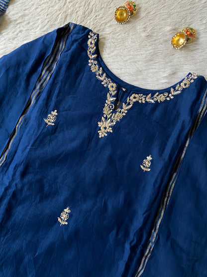 Premium Collection. Banarasi Mul Chanderi Aline Kurti With Pant And Dupatta. Silk Suit Sets For Women Online India. Shop the Latest Festive Summer Collection at Shivani Designer Kurti.