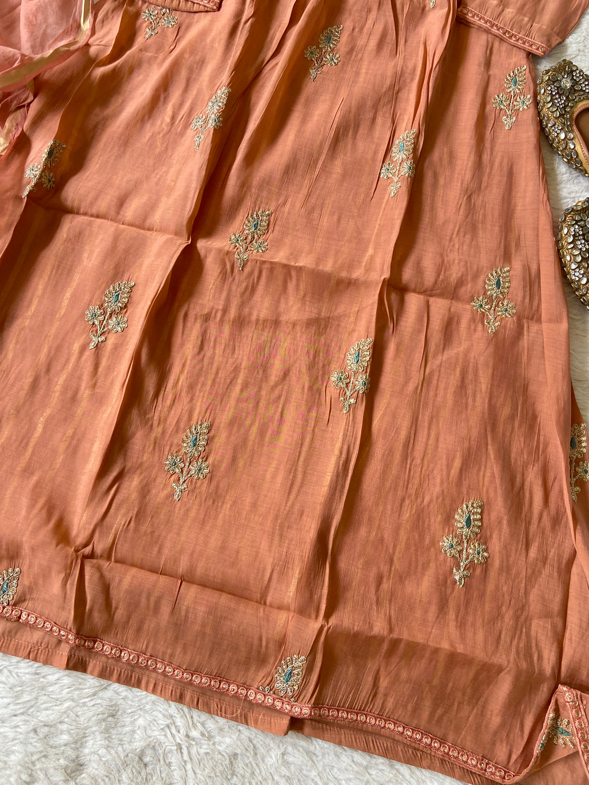 Designer Aline Kurti Palazzo And Dupatta. Silk Suit Sets For Women Online India. Shop the Latest Festive Summer Collection at Shivani Designer Kurti.