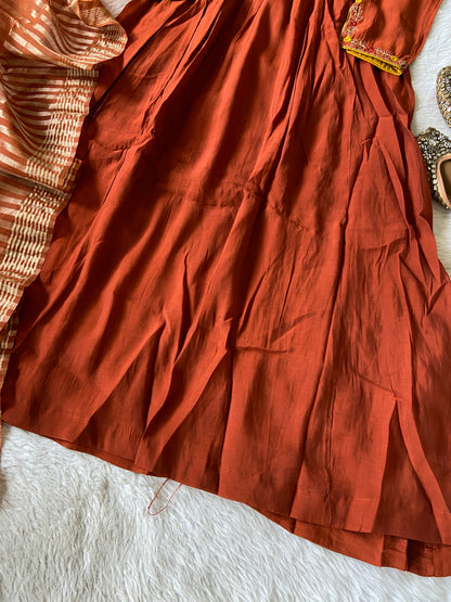 Silk Aline Kurtis With Palazzo And Dupatta. Silk Suit Sets For Women. Shop the Latest Festive Summer Collection at Shivani Designer Kurti.