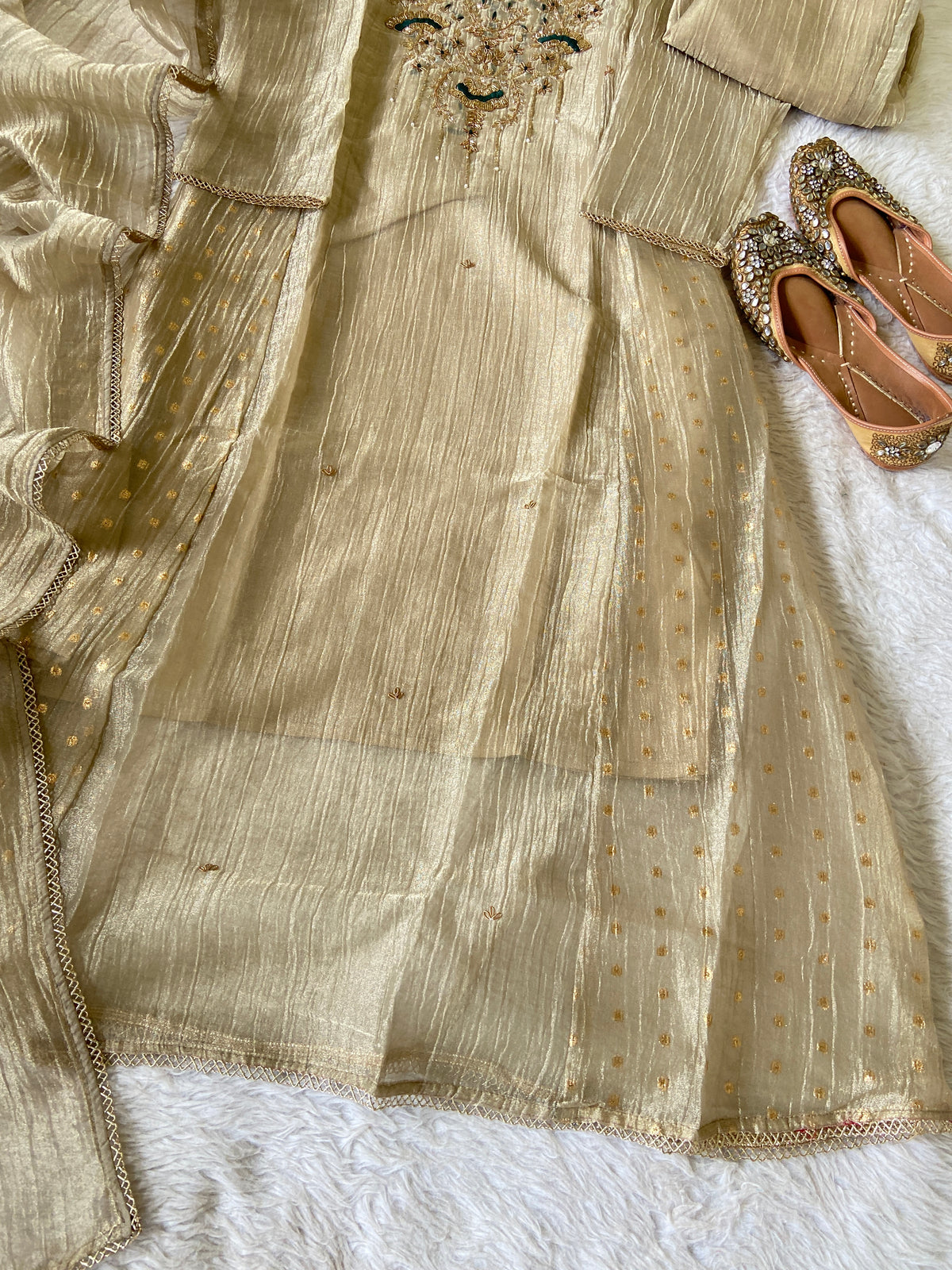 Premium Designer Crush Glass Tissue Elegant Minimal Handwork Aline Suit. Silk Suit Sets For Women Online India. Shop the Latest Festive Summer Collection at Shivani Designer Kurti.