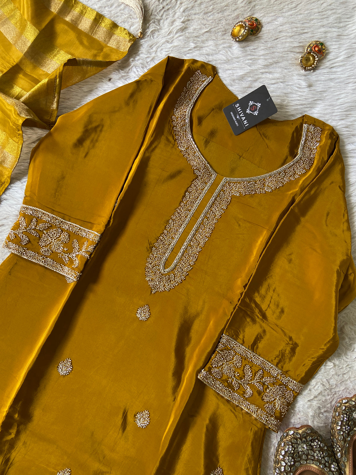 Premium Short Kurti Suit. Silk Short Kurti With Palazzo And Dupatta. Silk Suit Sets For Women Online India. Shop the Latest Festive Summer Collection at Shivani Designer Kurti.