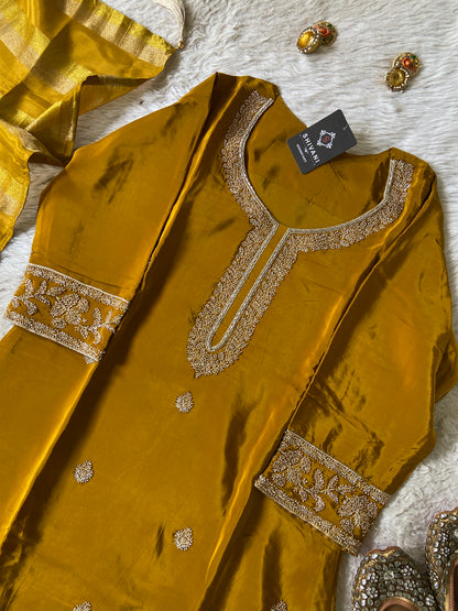Premium Short Kurti Suit. Silk Short Kurti With Palazzo And Dupatta. Silk Suit Sets For Women Online India. Shop the Latest Festive Summer Collection at Shivani Designer Kurti.