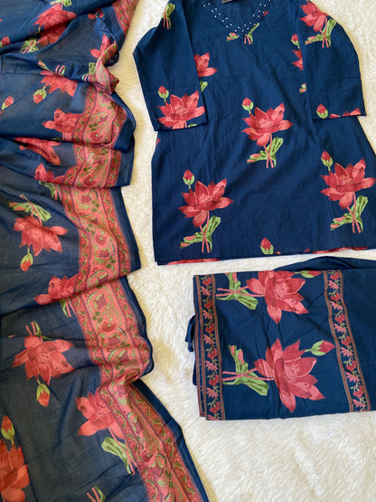 Gopi Dress. Printed Cotton Short Kurti With Skirt And Dupatta. Cotton Suit Sets For Women Online India. Shop the Latest Festive Summer Collection at Shivani Designer Kurti.