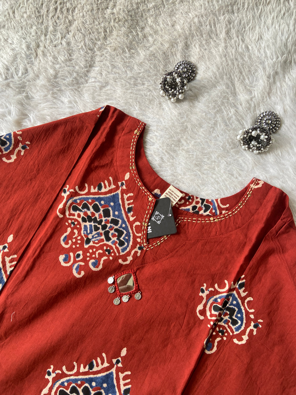 Jaipuri Cotton Printed Straight Kurti With Palazzo. Cotton Kurti Sets For Women Online India. Shop the Latest Festive Summer Collection at Shivani Designer Kurti.