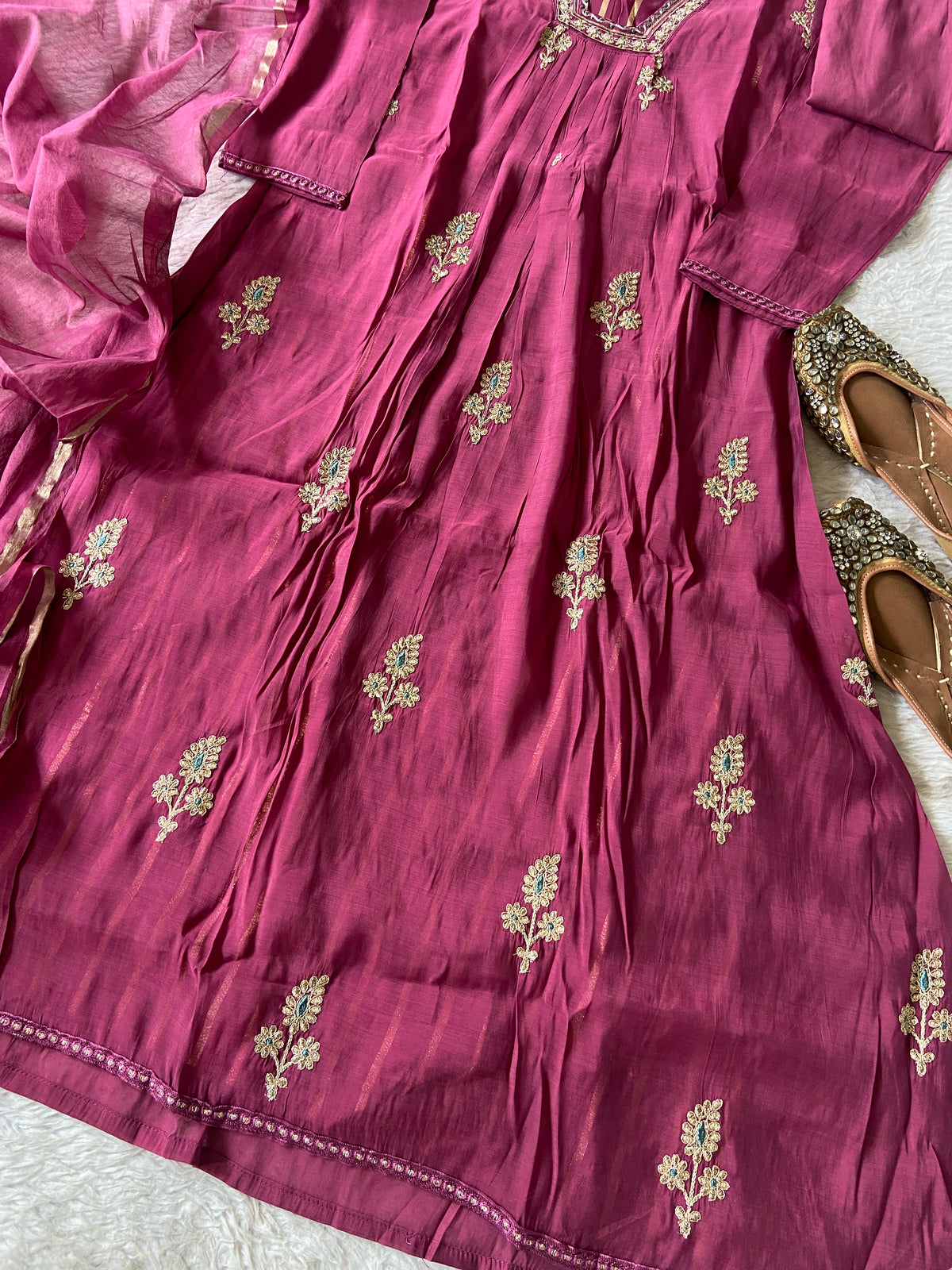 Designer Aline Kurti Palazzo And Dupatta. Silk Suit Sets For Women Online India. Shop the Latest Festive Summer Collection at Shivani Designer Kurti.