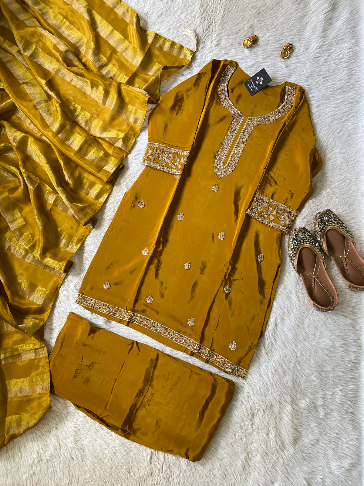 Premium Short Kurti Suit. Silk Short Kurti With Palazzo And Dupatta. Silk Suit Sets For Women Online India. Shop the Latest Festive Summer Collection at Shivani Designer Kurti.