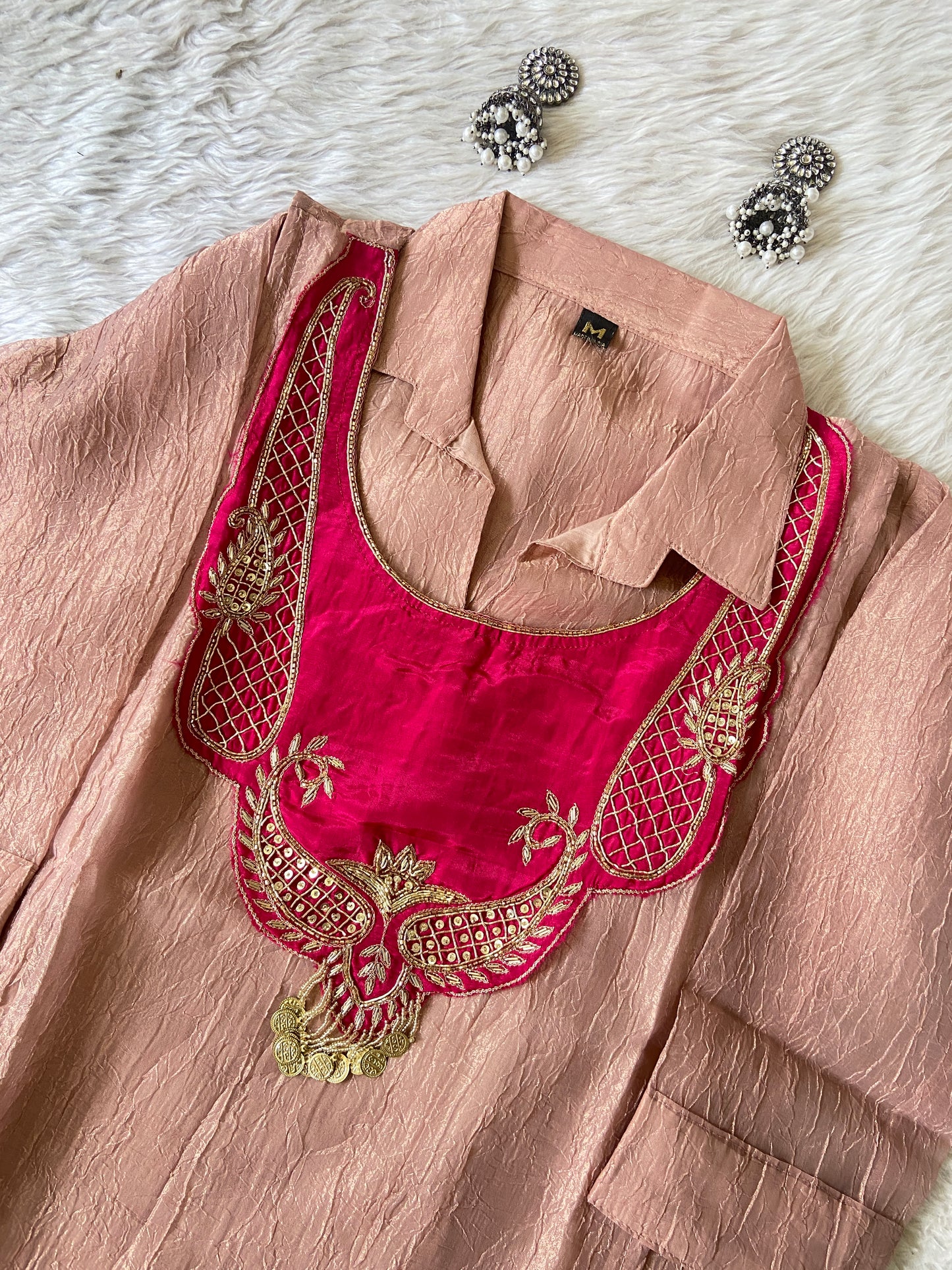 Premium Salsa Fabric Kurti With Palazzo. Salsa Fabric Kurti Sets For Women Online India. Shop the Latest Festive Summer Collection at Shivani Designer Kurti.