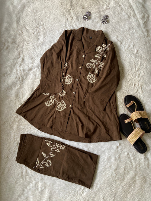 Premium Cotton Co-ord Set With Palazzo. Cotton Co-ord Sets For Women Online India. Shop the Latest Festive Summer Collection at Shivani Designer Kurti.