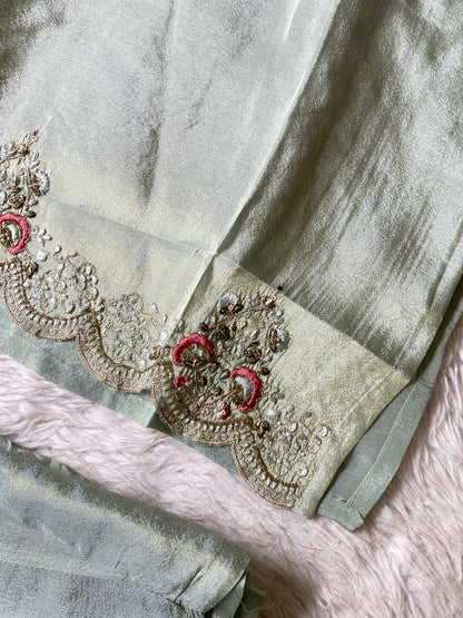 Premium Short Kurti Suit. Tissue Shimmer Short Kurti With Full Flair Palazzo And Dupatta. Silk Suit Sets For Women Online India. Shop the Latest Festive Summer Collection at Shivani Designer Kurti.