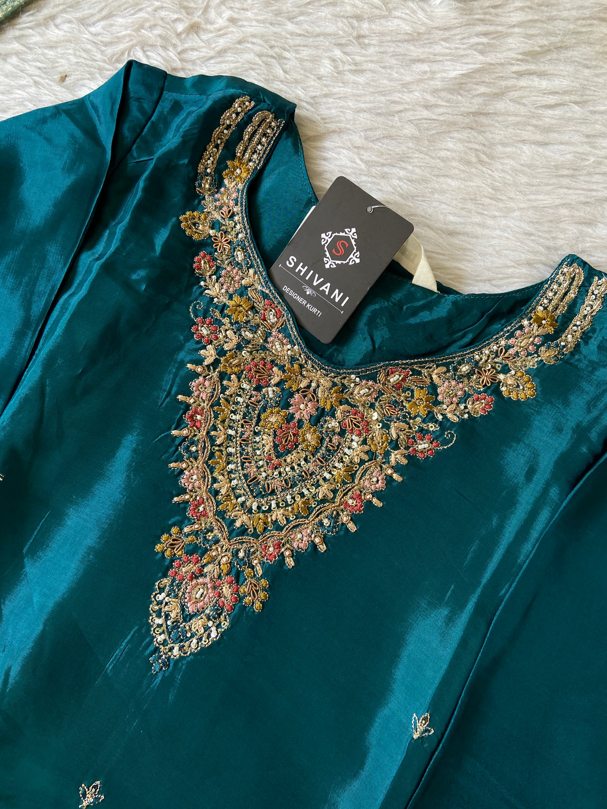 Premium Short Kurti Suit. Silk Short Kurti With Palazzo And Dupatta. Silk Suit Sets For Women Online India. Shop the Latest Festive Summer Collection at Shivani Designer Kurti.