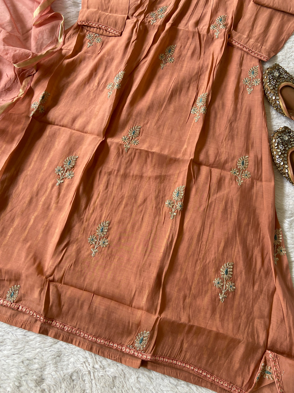 Designer Aline Kurti Palazzo And Dupatta. Silk Suit Sets For Women Online India. Shop the Latest Festive Summer Collection at Shivani Designer Kurti.