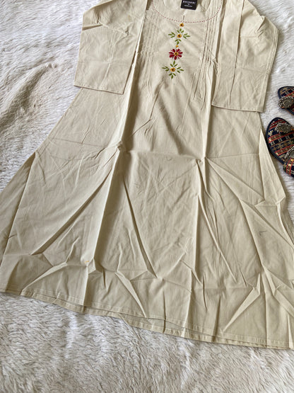 Midi Cotton Aline Kurti. Cotton Kurtis For Women Online India. Shop the Latest Festive Summer Collection at Shivani Designer Kurti.