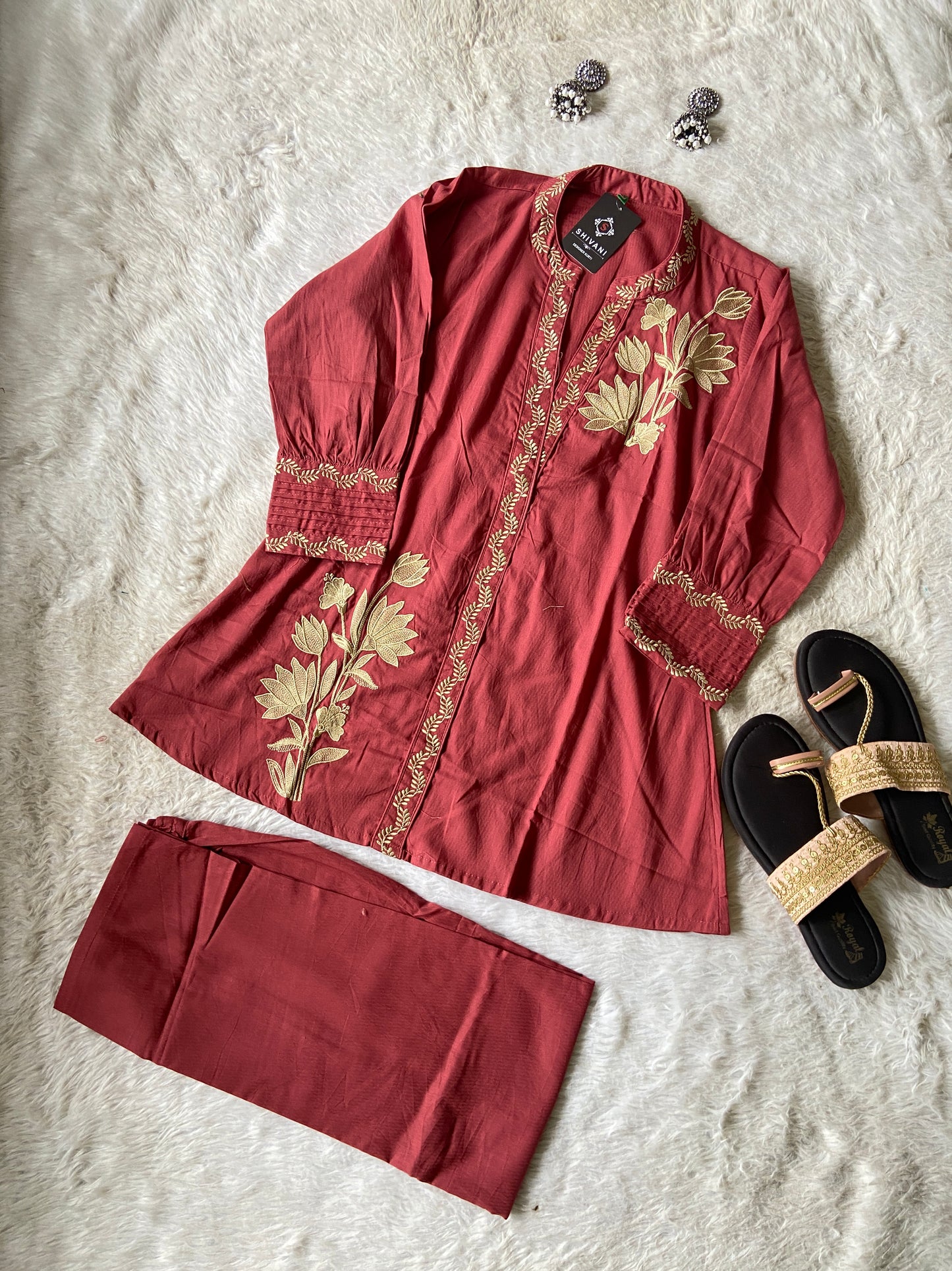 Premium Cotton Co-ord Set With Palazzo. Cotton Co-ord Sets For Women Online India. Shop the Latest Festive Summer Collection at Shivani Designer Kurti.