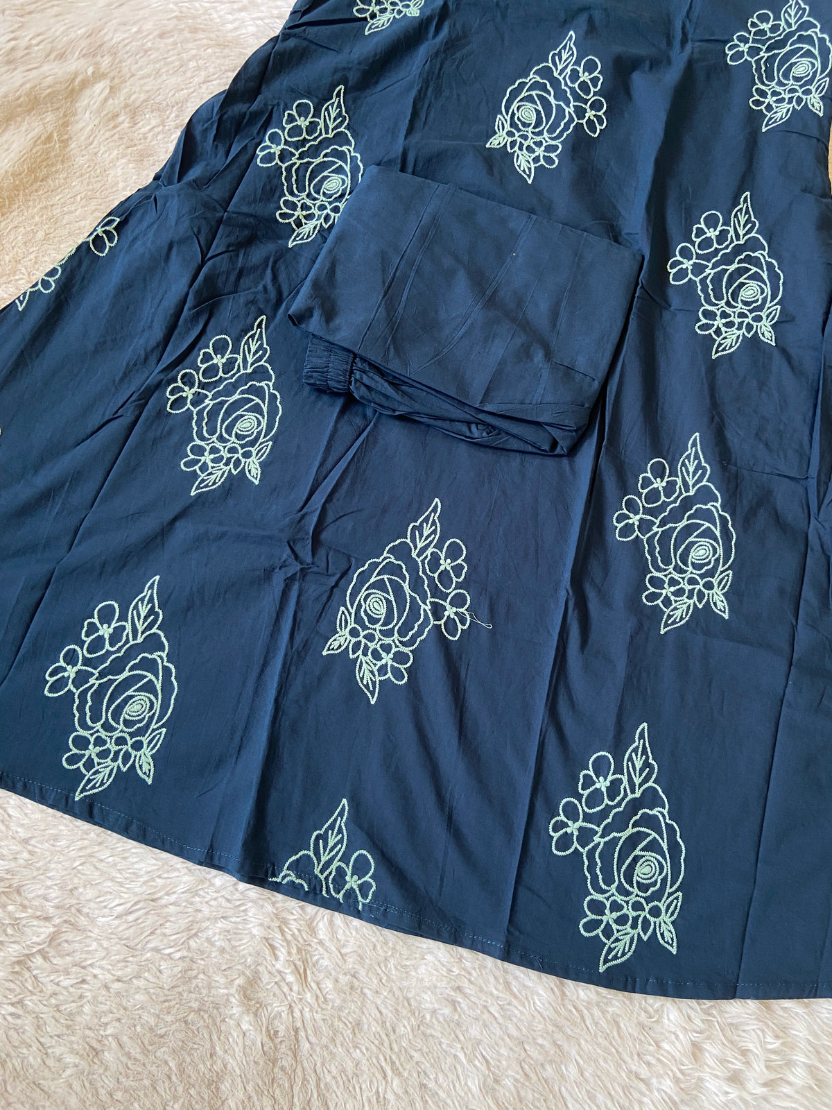 Embroidery Work Sleeveless Cotton Aline Kurti And Palazzo. Cotton Kurti Sets For Women Online India. Shop the Latest Festive Summer Collection at Shivani Designer Kurti.