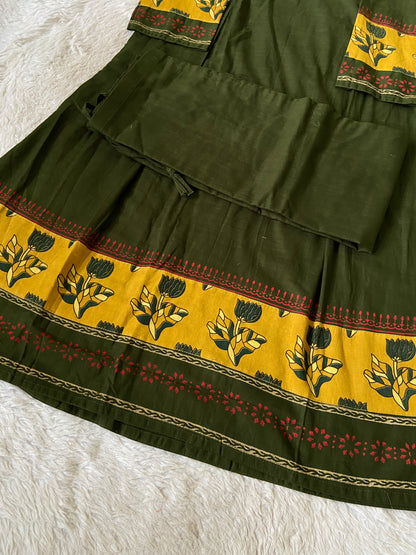 Real Mirror Work Cotton Aline Kurti And Palazzo (Gamthi Pair). Cotton Aline Kurti Sets For Women Online India. Shop the Latest Festive Summer Collection at Shivani Designer Kurti.