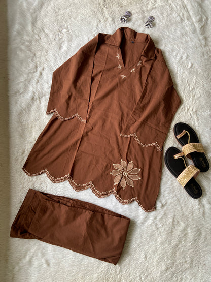 Premium Cotton Co-ord Set With Palazzo (Bell Sleeve Concept). Cotton Co-ord Sets For Women Online India. Shop the Latest Festive Summer Collection at Shivani Designer Kurti.
