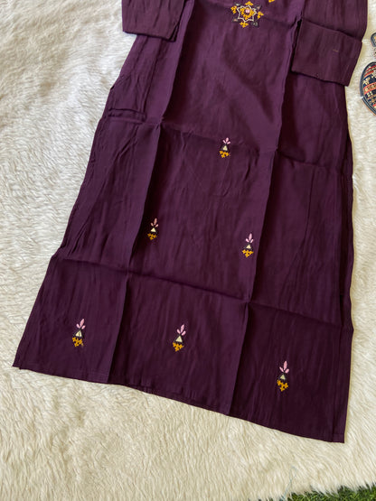 Handwork Straight Silk Kurti. Silk Kurtis For Women Online India. Shop the Latest Festive Summer Collection at Shivani Designer Kurti.
