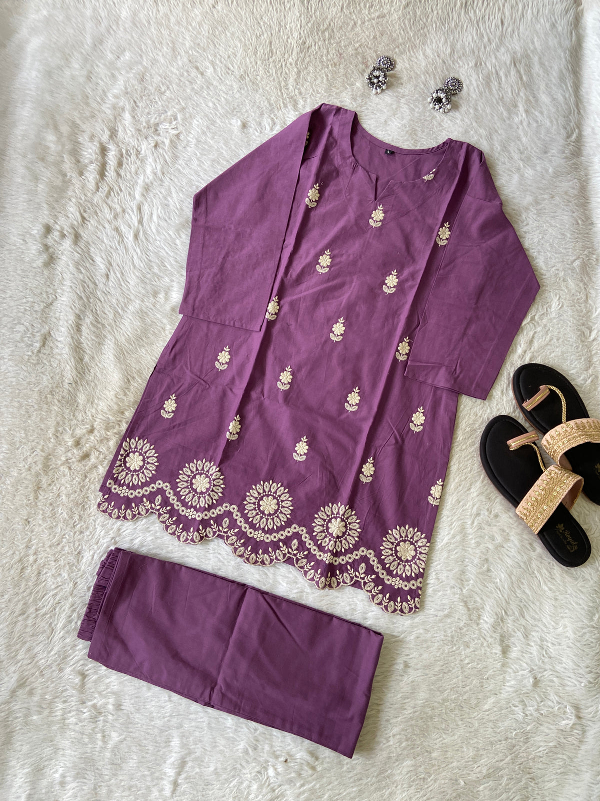 Premium Cotton Co-ord Set With Palazzo. Cotton Co-ord Sets For Women Online India. Shop the Latest Festive Summer Collection at Shivani Designer Kurti.
