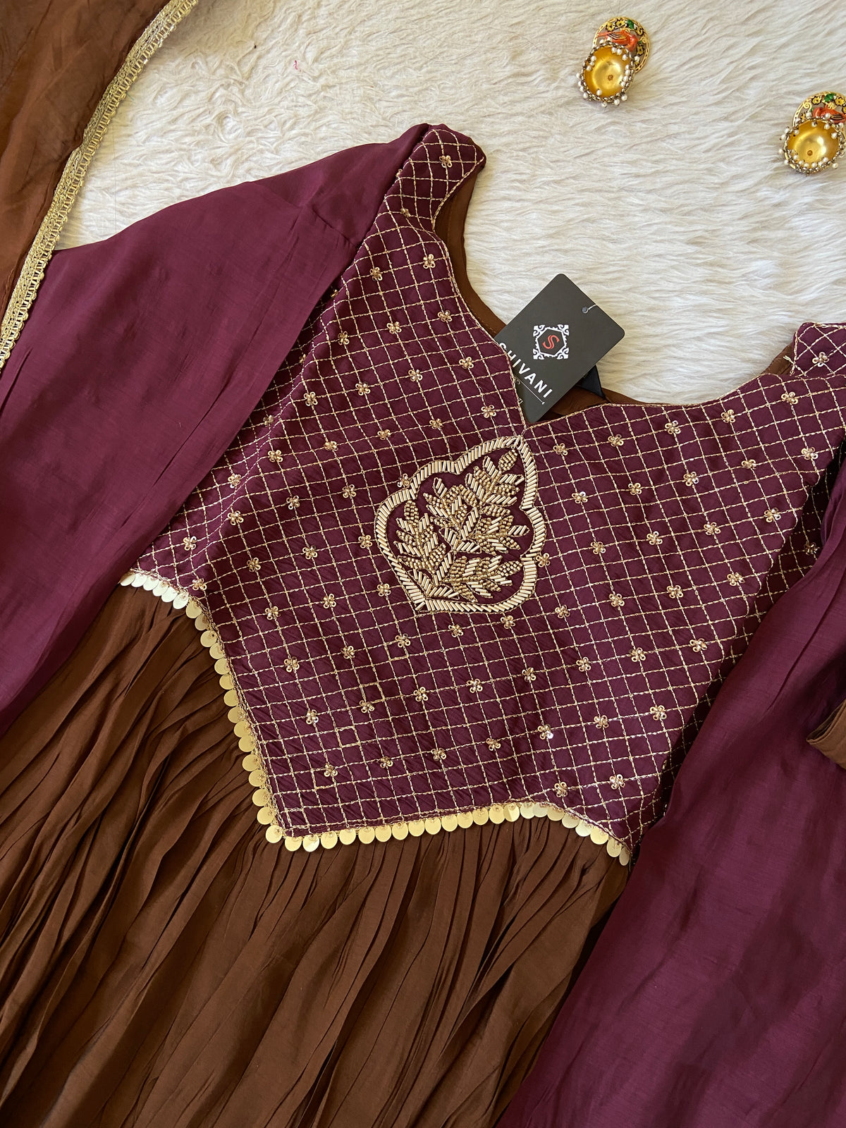 Designer Aline Kurti With Palazzo And Dupatta. Silk Suit Sets For Women Online India. Shop the Latest Festive Summer Collection at Shivani Designer Kurti.