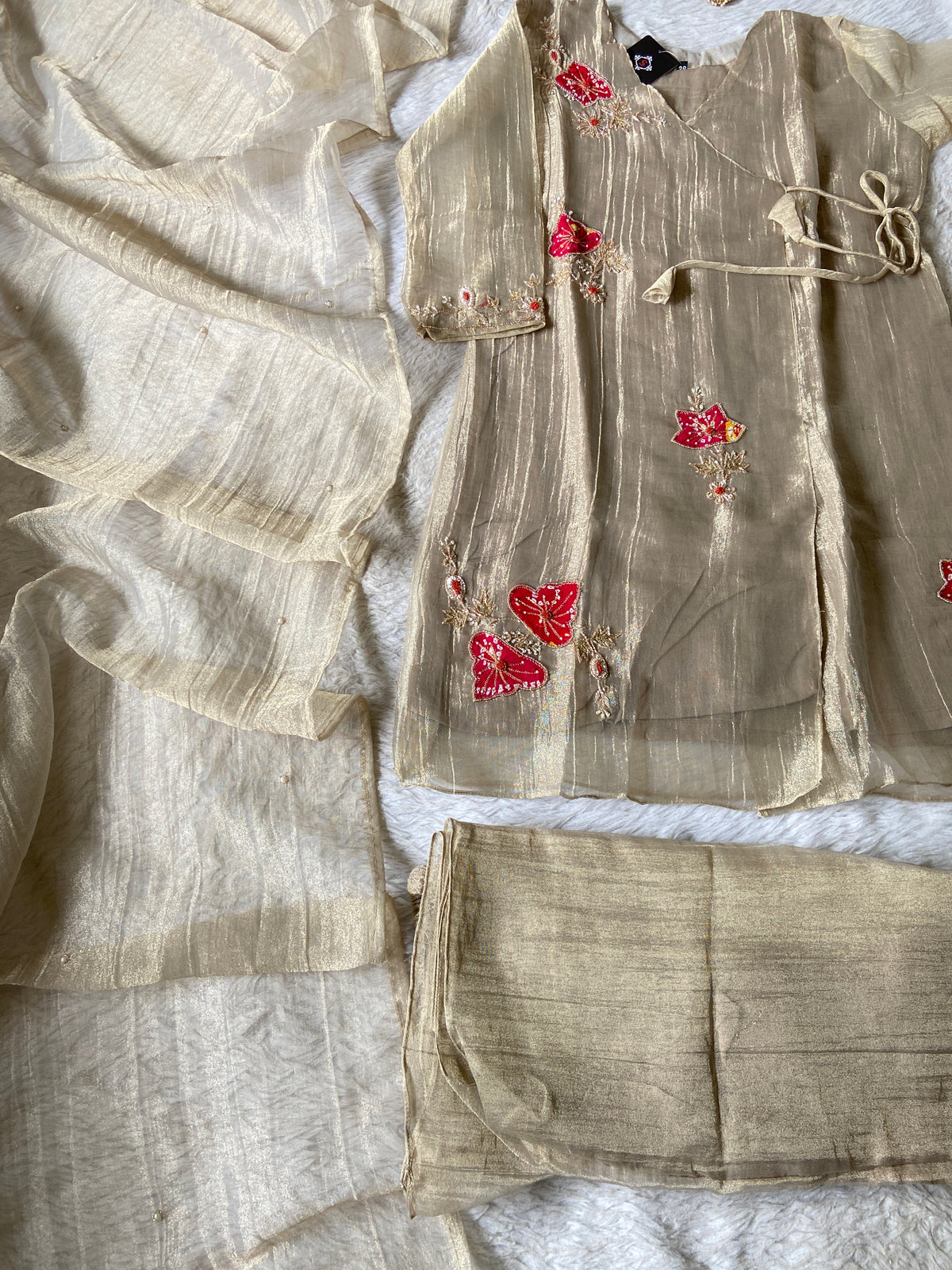 Premium Short Kurti Suit. Crush Glass Tissue Short Kurti With Palazzo And Dupatta. Silk Suit Sets For Women Online India. Shop the Latest Festive Summer Collection at Shivani Designer Kurti.