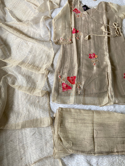 Premium Short Kurti Suit. Crush Glass Tissue Short Kurti With Palazzo And Dupatta. Silk Suit Sets For Women Online India. Shop the Latest Festive Summer Collection at Shivani Designer Kurti.