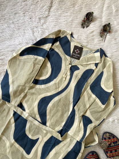 Midi Cotton Aline Kurti. Cotton Kurtis For Women Online India. Shop the Latest Festive Summer Collection at Shivani Designer Kurti.