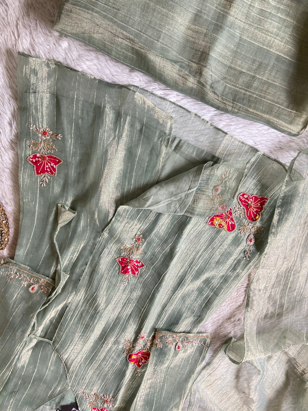 Premium Short Kurti Suit. Crush Glass Tissue Short Kurti With Palazzo And Dupatta. Silk Suit Sets For Women Online India. Shop the Latest Festive Summer Collection at Shivani Designer Kurti.