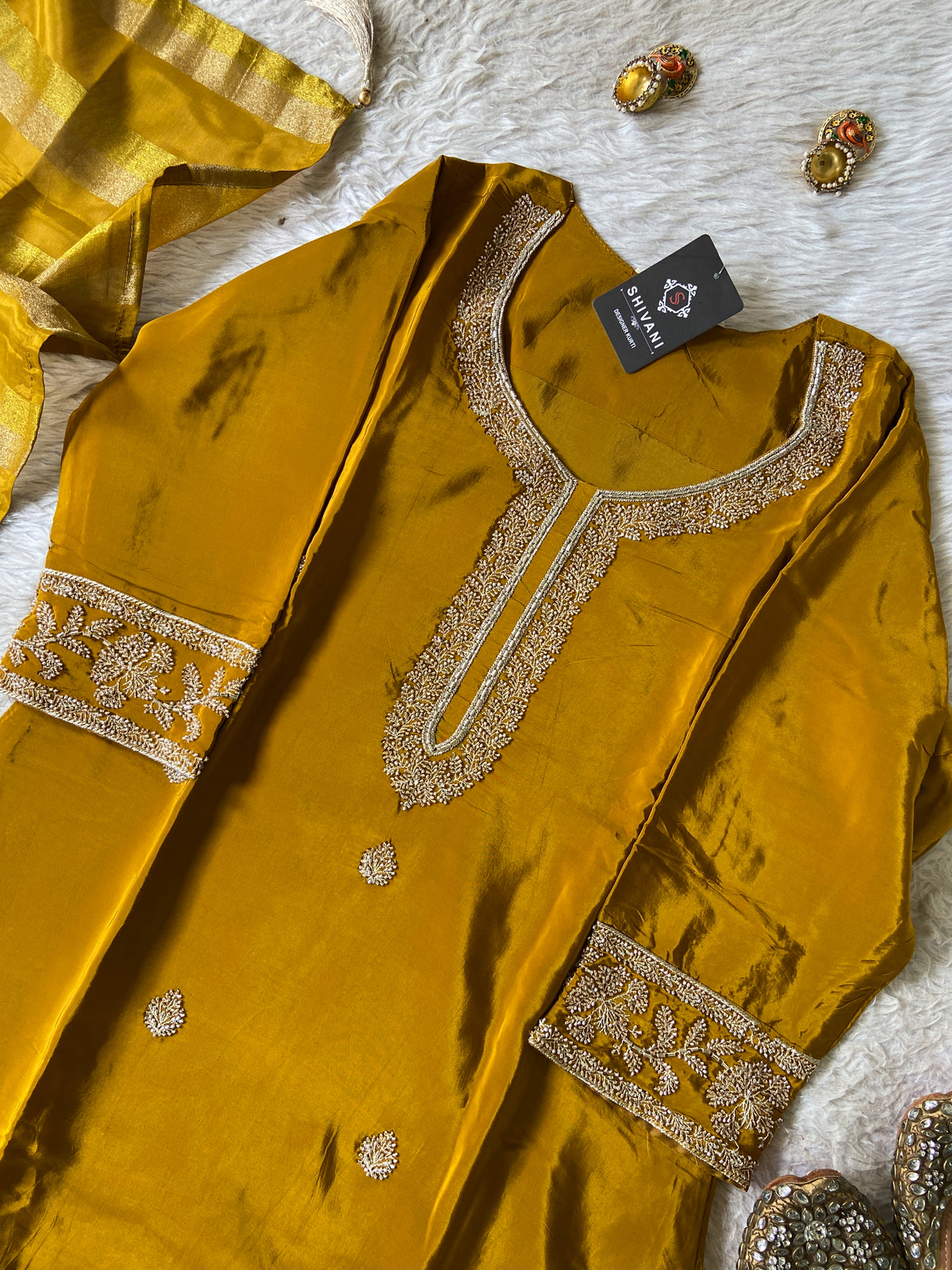 Premium Short Kurti Suit. Silk Short Kurti With Palazzo And Dupatta. Silk Suit Sets For Women Online India. Shop the Latest Festive Summer Collection at Shivani Designer Kurti.
