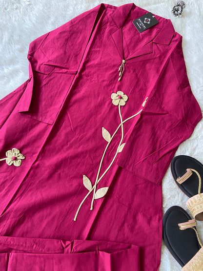 Beautiful Cotton Aline Kurti And Pant. Cotton Aline Kurti Sets For Women Online India. Shop the Latest Festive Summer Collection at Shivani Designer Kurti.