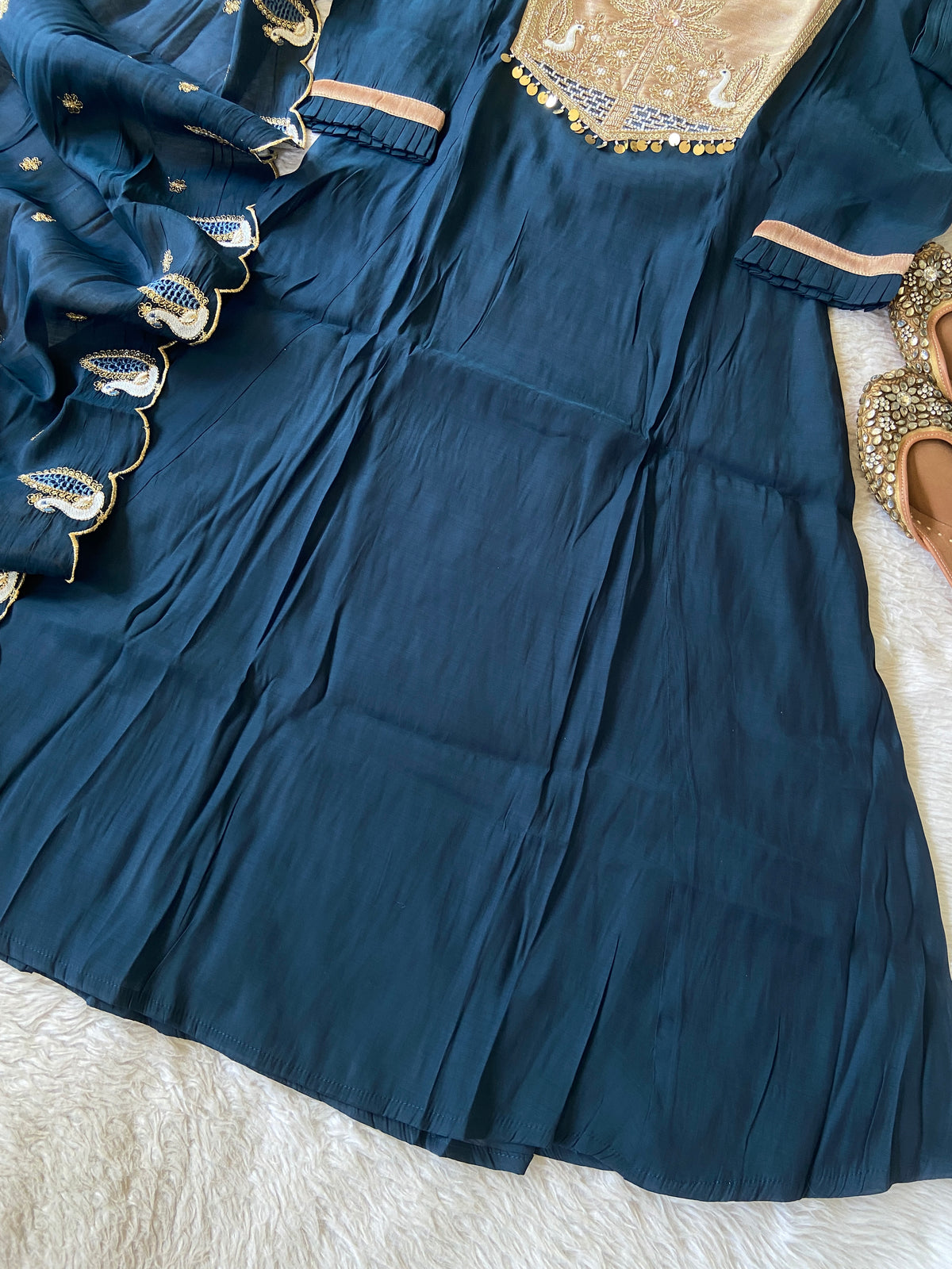 Premium Look Aline Kurti With Semi Palazzo And Dupatta. Silk Suit Sets For Women Online India. Shop the Latest Festive Summer Collection at Shivani Designer Kurti.