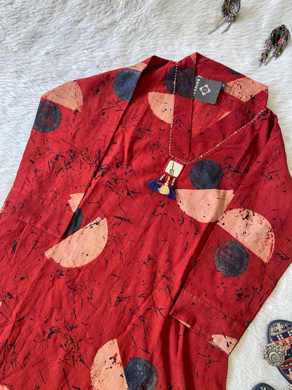 Cotton Midi, Cotton Aline Kurti With Mirror Work (Gamthi Kurti). Cotton Kurti For Women online India. Shop the Latest Festive Summer Collection at Shivani Designer Kurti.