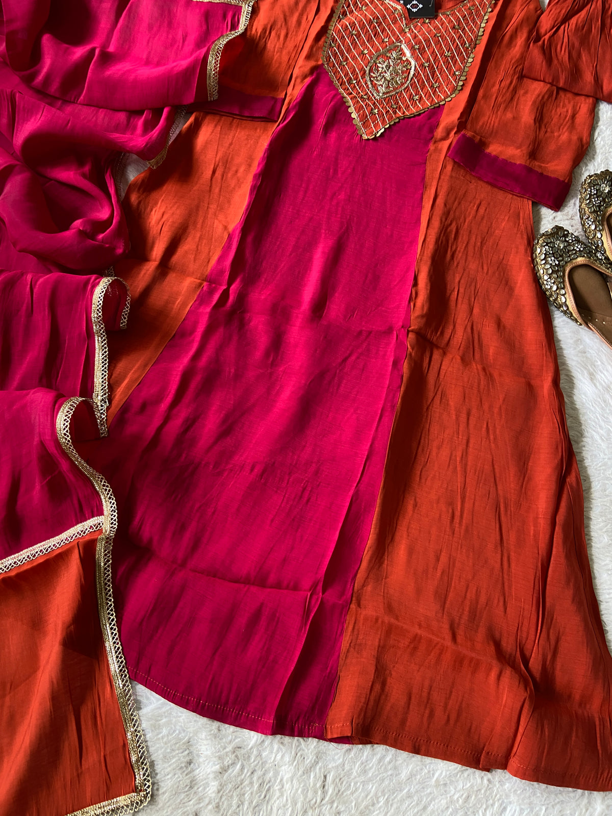 Premium Collection. Mul Chanderi Aline Kurti With Palazzo And Dupatta. Silk Suit Sets For Women Online India. Shop the Latest Festive Summer Collection at Shivani Designer Kurti.