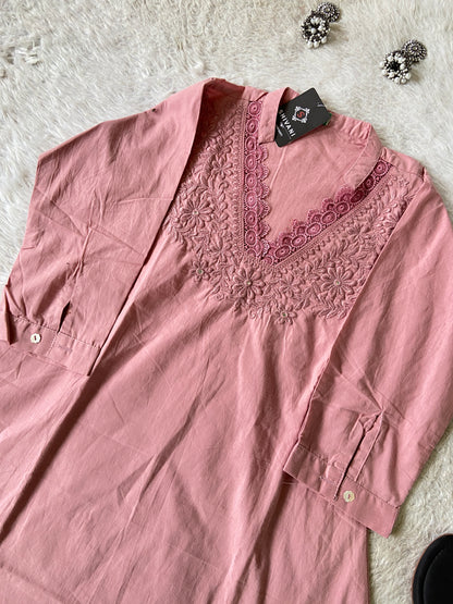 Premium Cotton Co-ord Set With Palazzo. Cotton Co-ord Sets For Women Online India. Shop the Latest Festive Summer Collection at Shivani Designer Kurti.